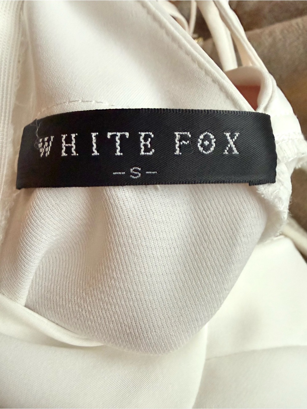 WHITE FOX BOUTIQUE Austin Split Wide Leg Jumpsuit White S - Picture 7 of 7